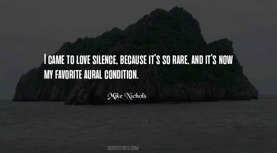 Quotes About Silence And Love #424428