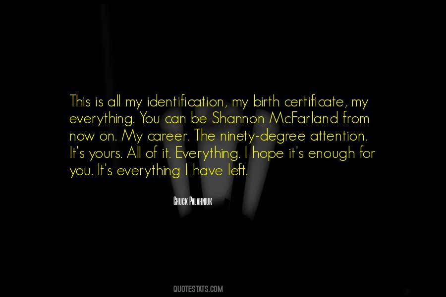 Quotes About Birth Certificate #156645