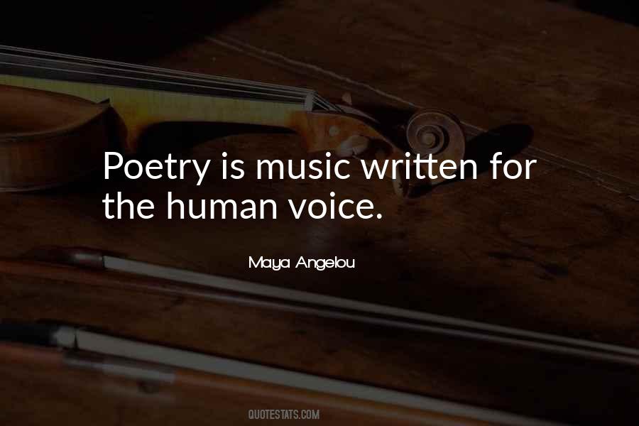 Human Voice Quotes #1003752