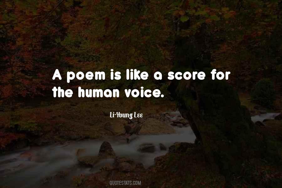 Human Voice Quotes #178748