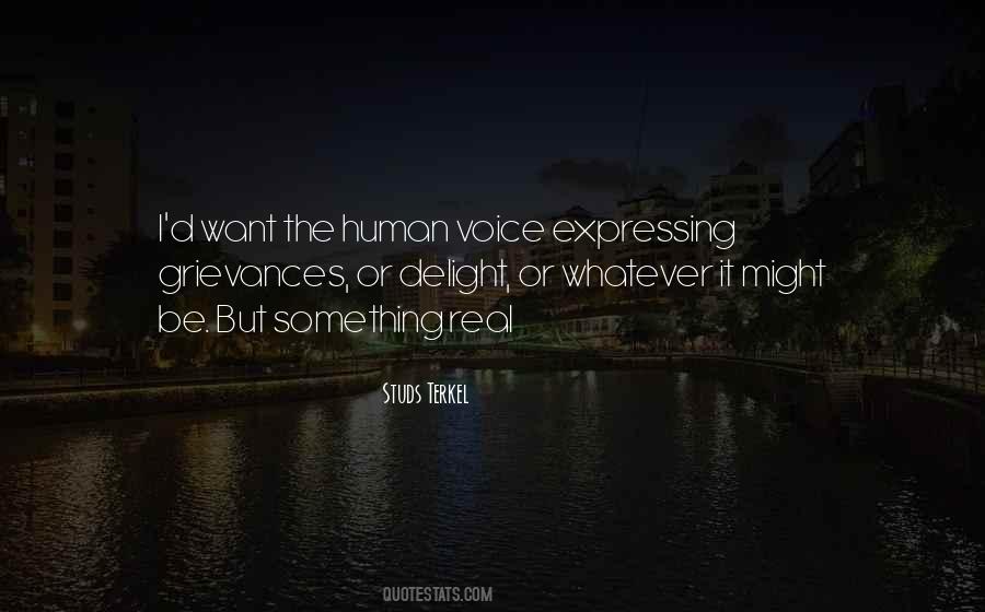 Human Voice Quotes #1856046