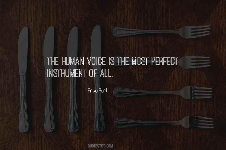 Human Voice Quotes #563100