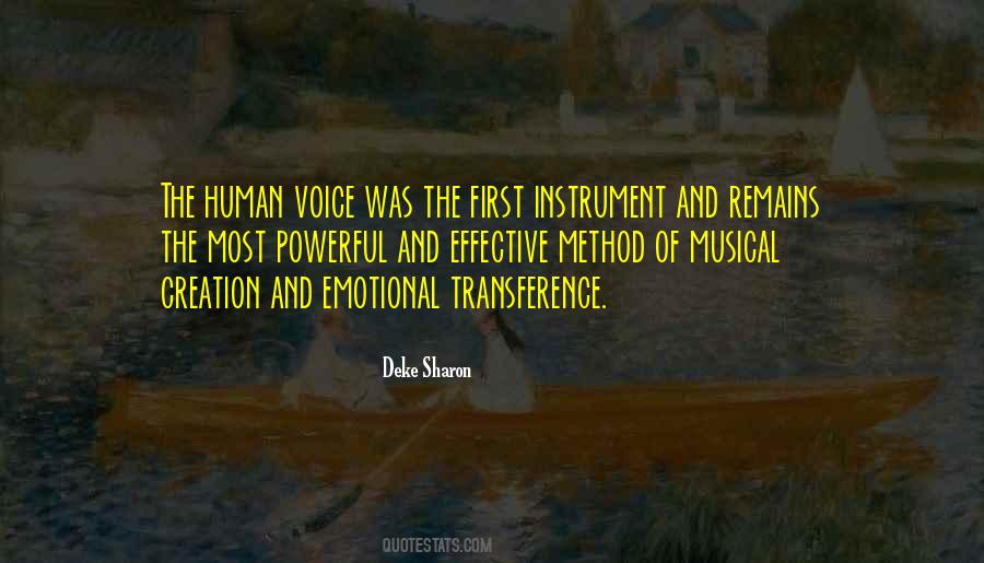 Human Voice Quotes #94073