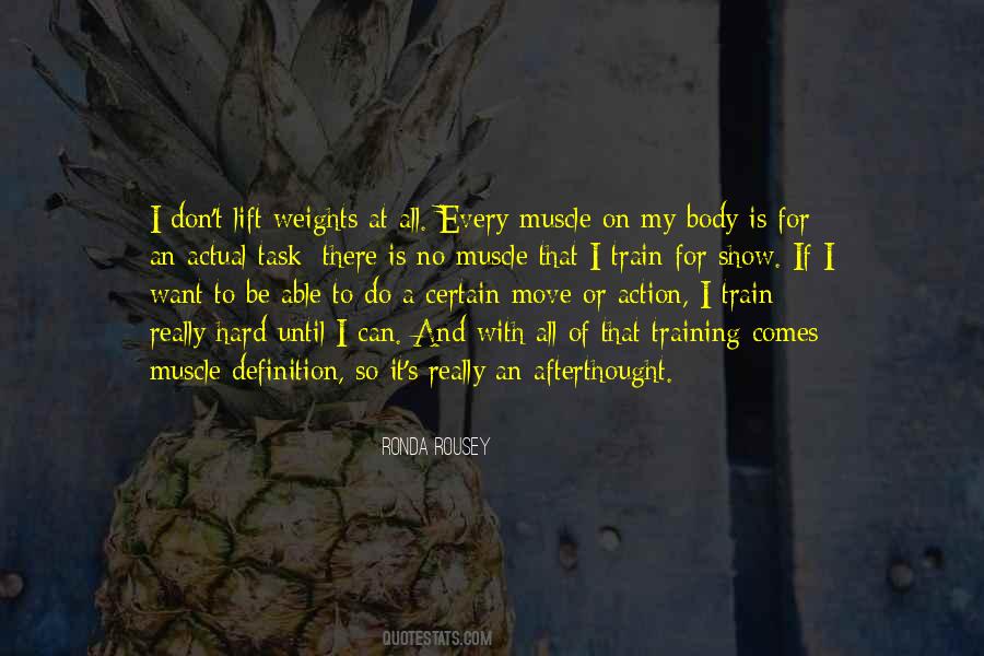 Quotes About Training Hard #1745062