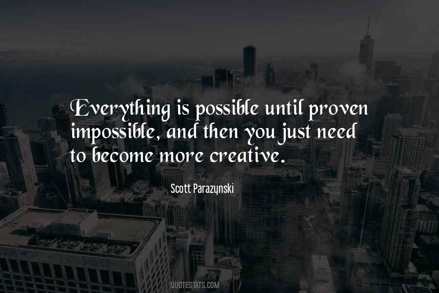 Impossible Possible Quotes #29347