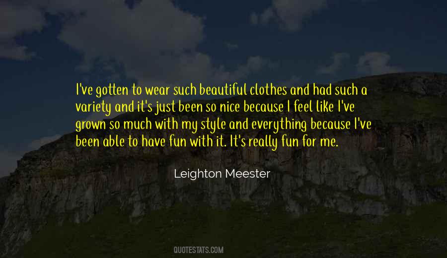 Beautiful Clothes Quotes #1213040