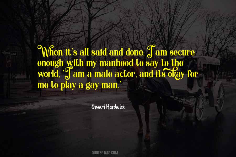 Quotes About Secure Man #1784091