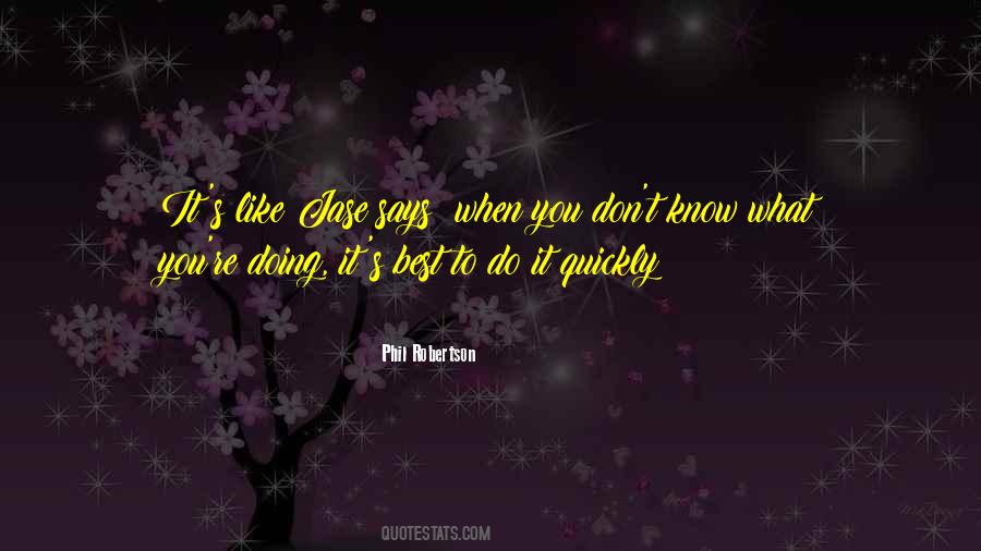 Quotes About Doing What's Best #283586