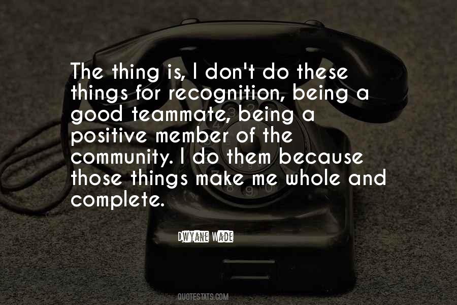 Quotes About Being A Community #775407