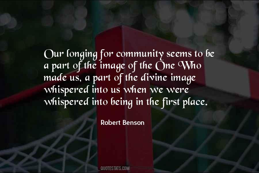 Quotes About Being A Community #785243