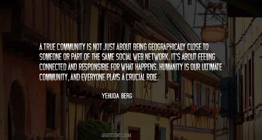 Quotes About Being A Community #995641