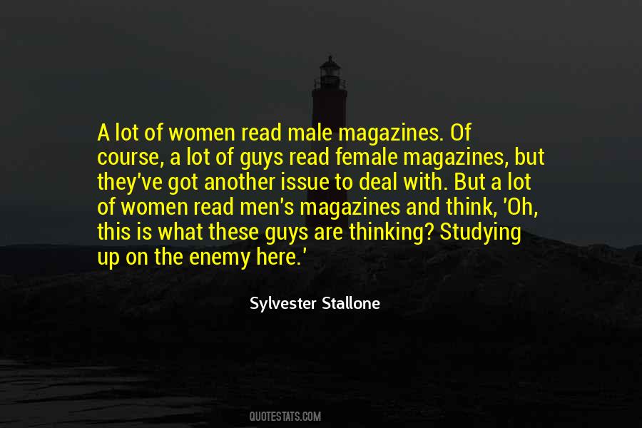 Male Thinking Quotes #80435