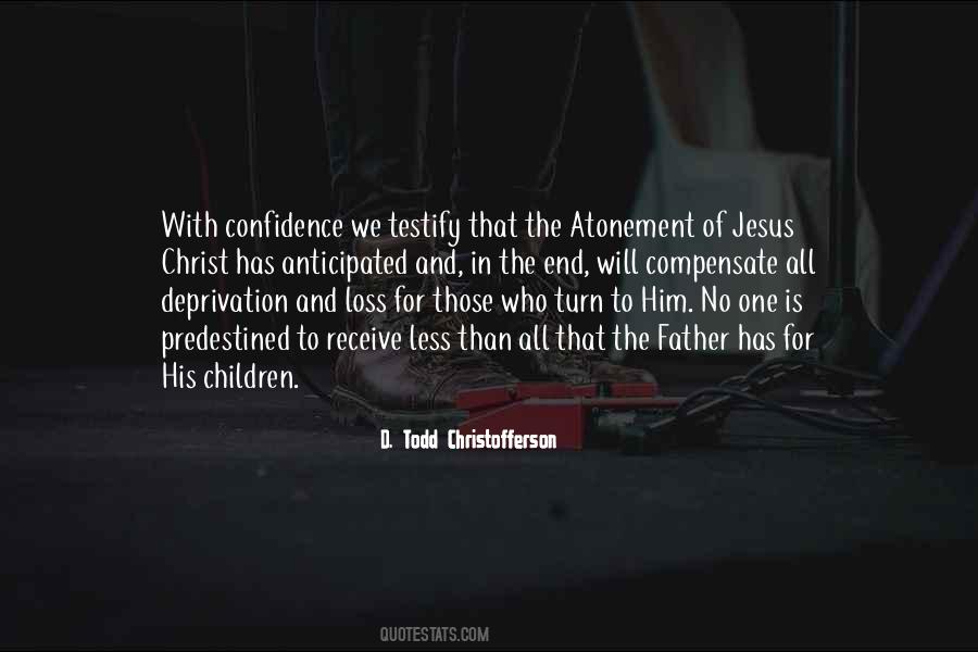Atonement Of Christ Quotes #66007