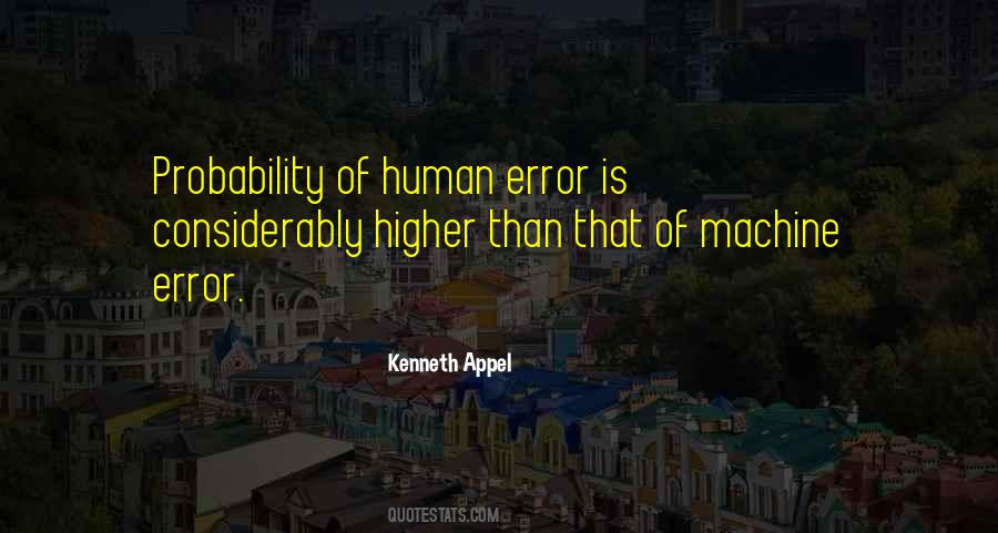 Quotes About Human Error #912118