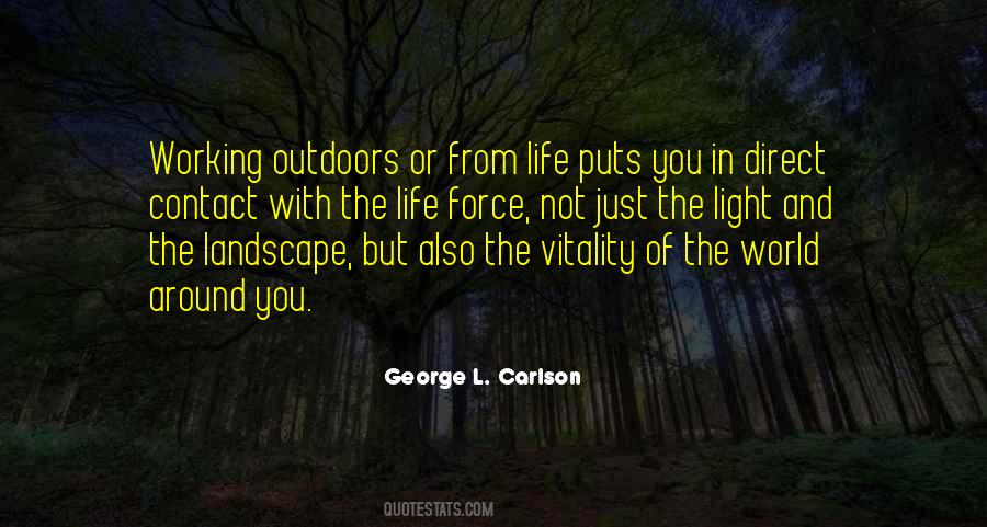 Quotes About Working Outdoors #1608926