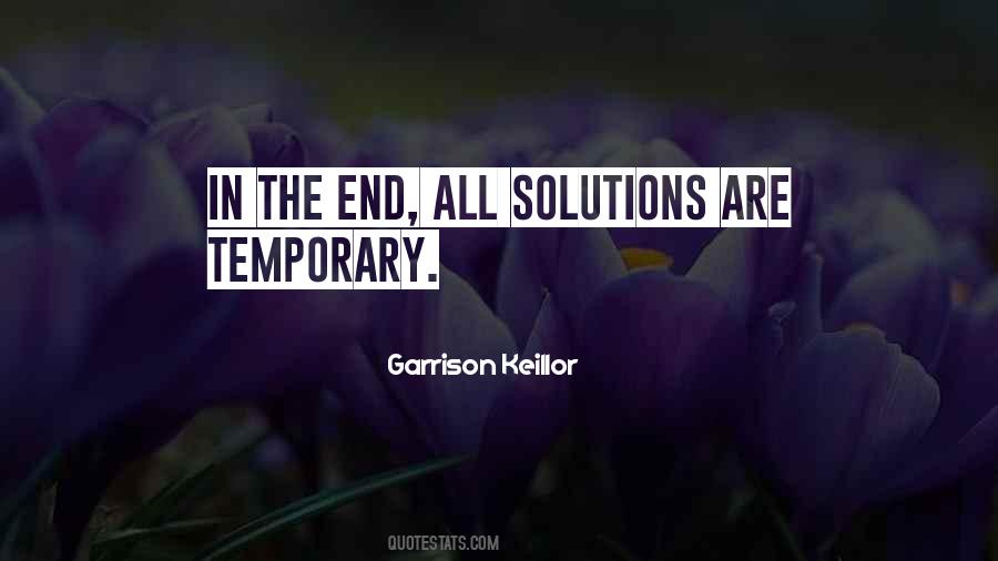 Quotes About Temporary Solutions #800250