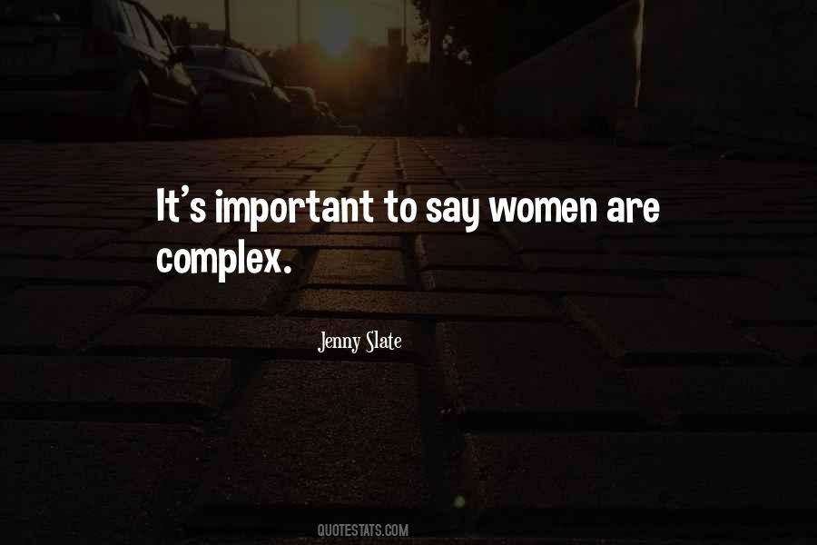 Complex Women Quotes #373883