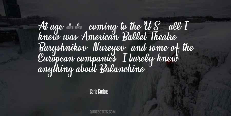 Quotes About Balanchine #270538