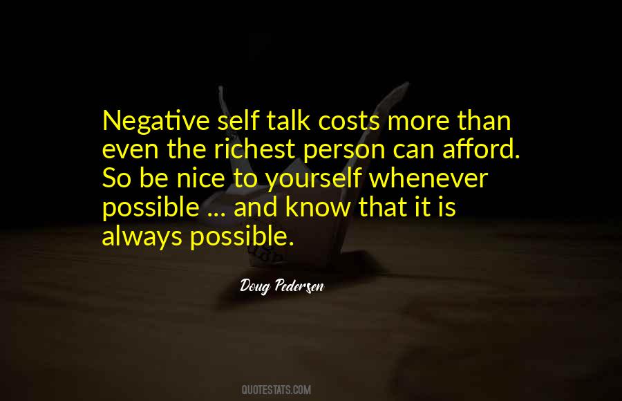 Quotes About Negative Self Talk #111981