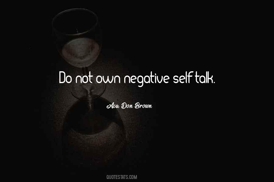 Quotes About Negative Self Talk #283554