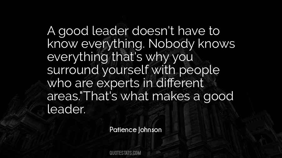 Good Leader Quotes #1157454