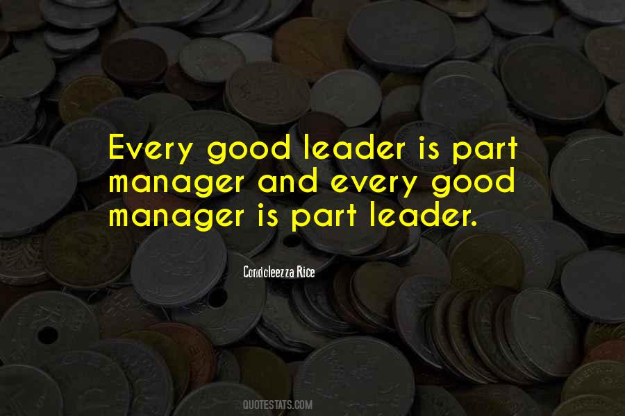 Good Leader Quotes #1256809