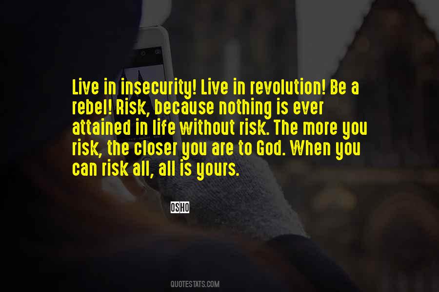 Life Without Risk Quotes #311486