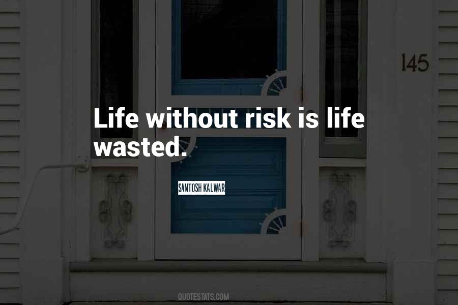 Life Without Risk Quotes #702103