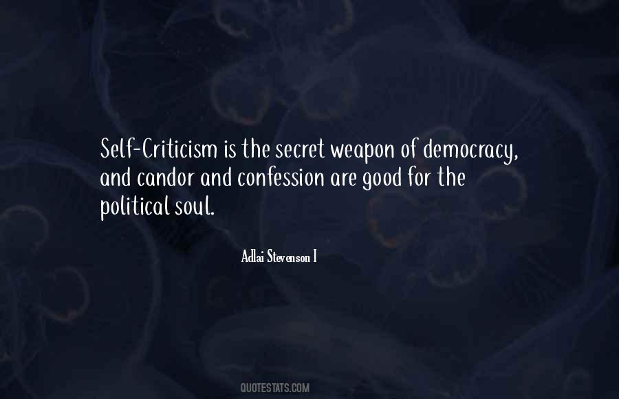 Quotes About Self Criticism #1477581