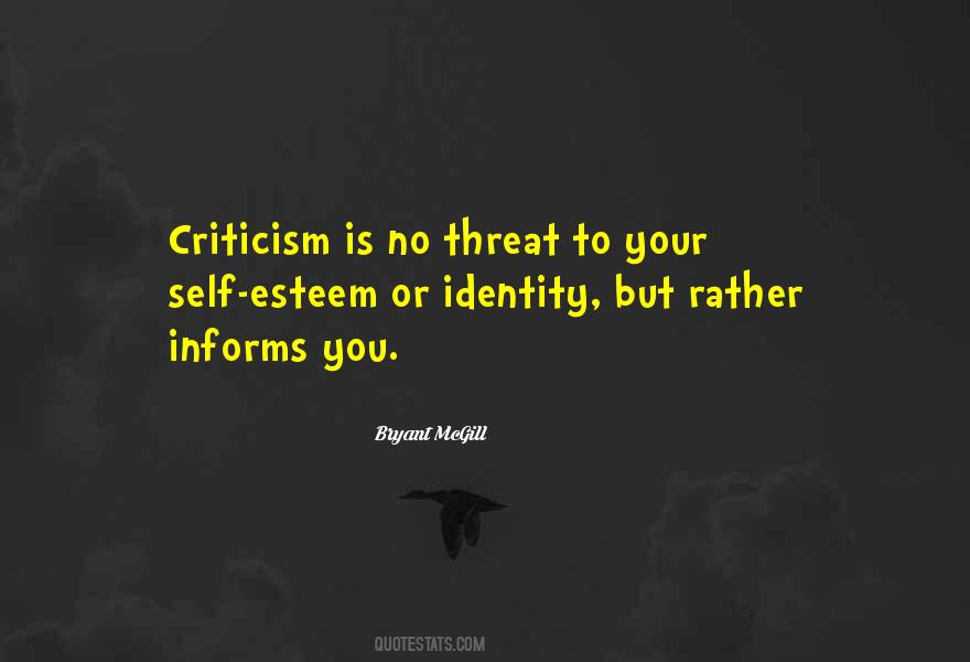 Quotes About Self Criticism #336396