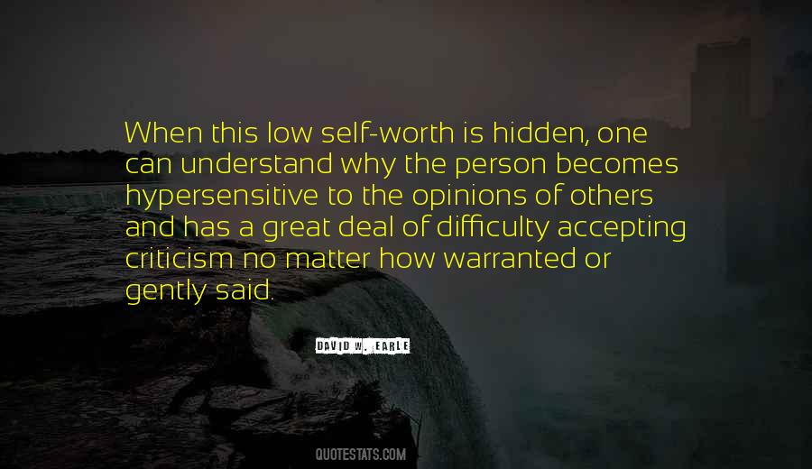Quotes About Self Criticism #444486