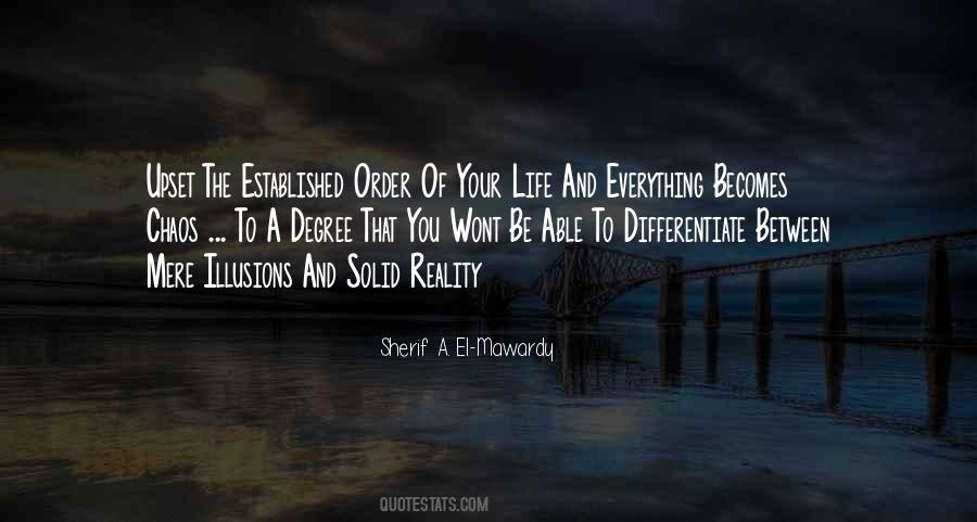 Quotes About The Order Of Life #51424