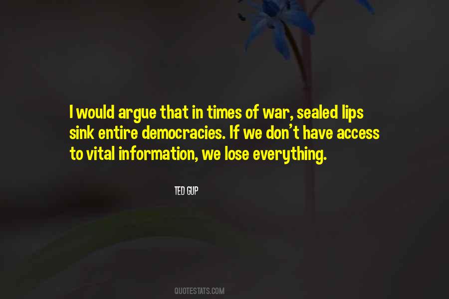 Quotes About Times Of War #403539