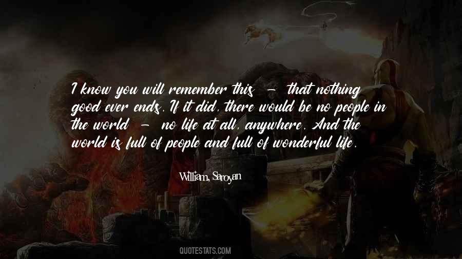 Nothing Ends Quotes #505994