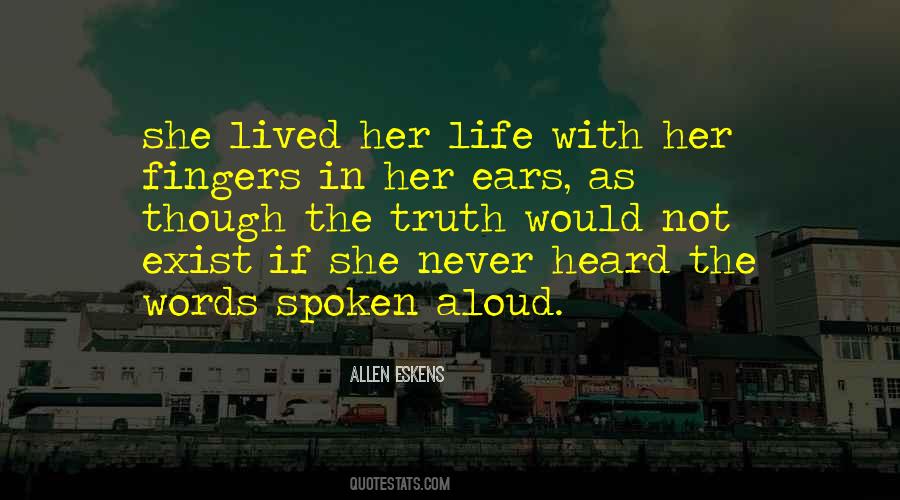 Quotes About Words Spoken #1331607