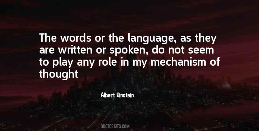 Quotes About Words Spoken #141486