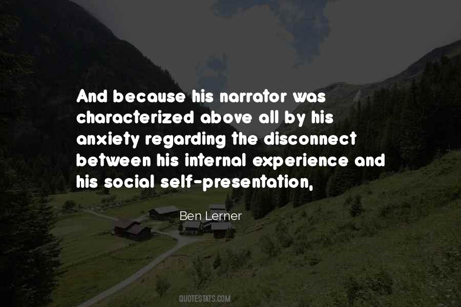 Self Presentation Quotes #1253009