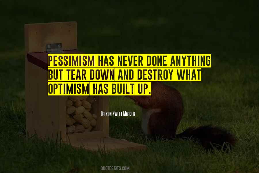 Quotes About Pessimism And Optimism #480874