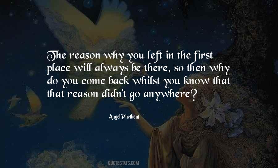 The Reason Why Quotes #1204486