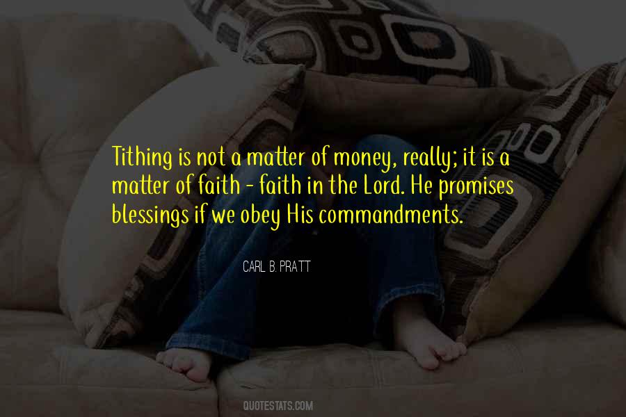 Quotes About Tithing #1463794