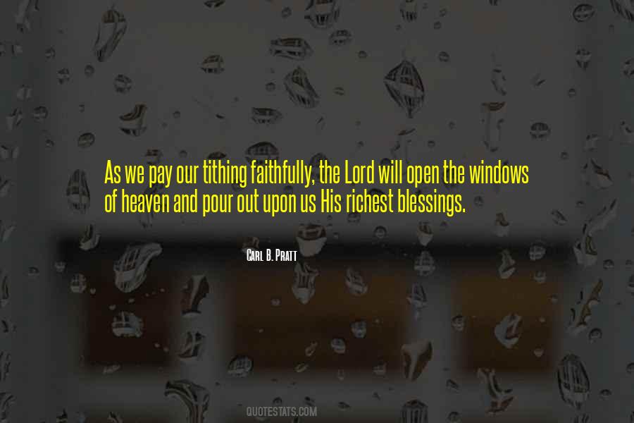 Quotes About Tithing #1769866