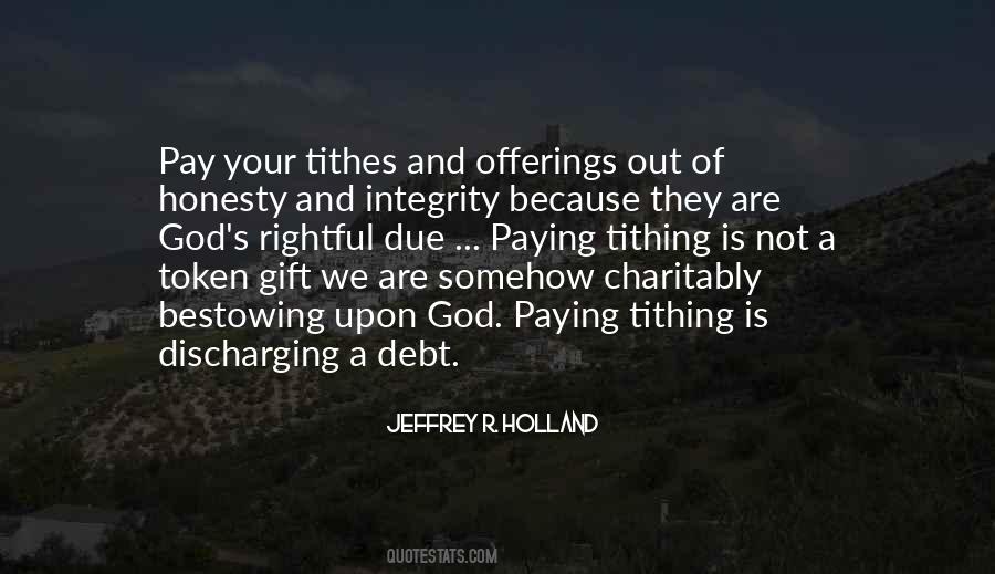 Quotes About Tithing #996169