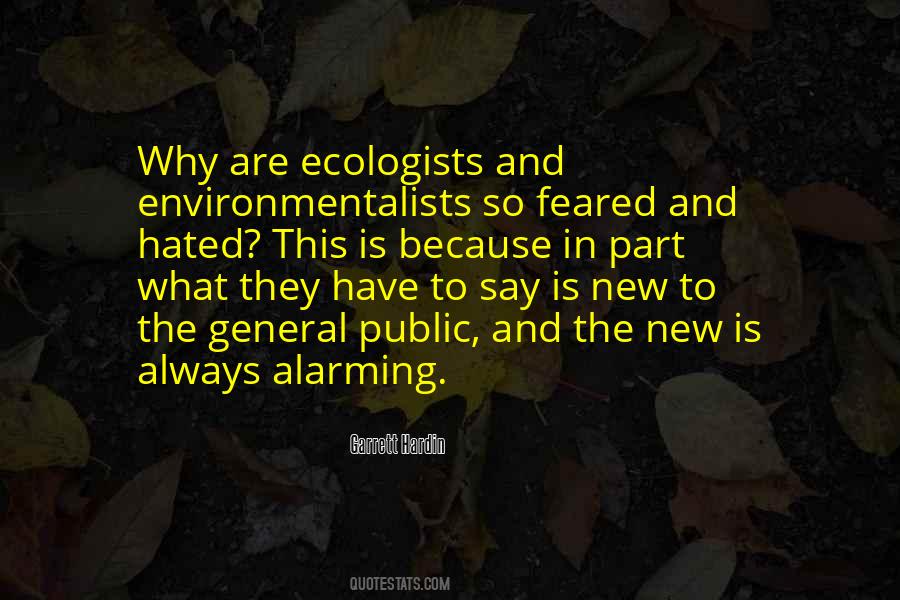 Quotes About Environmentalists #1138351