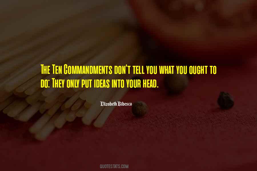 Quotes About Commandments #1361046