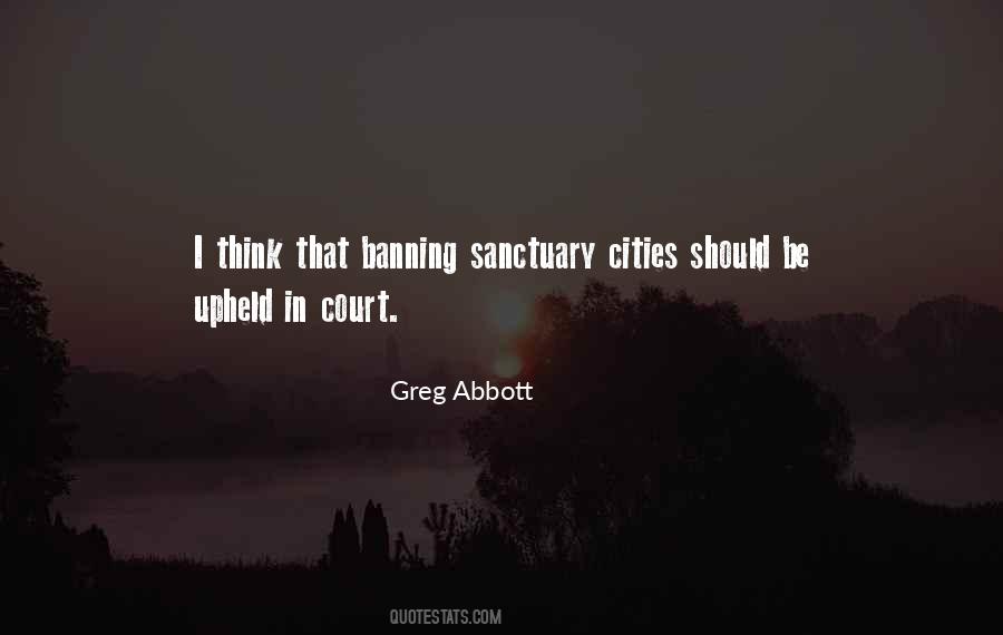 Quotes About Sanctuary Cities #1012234