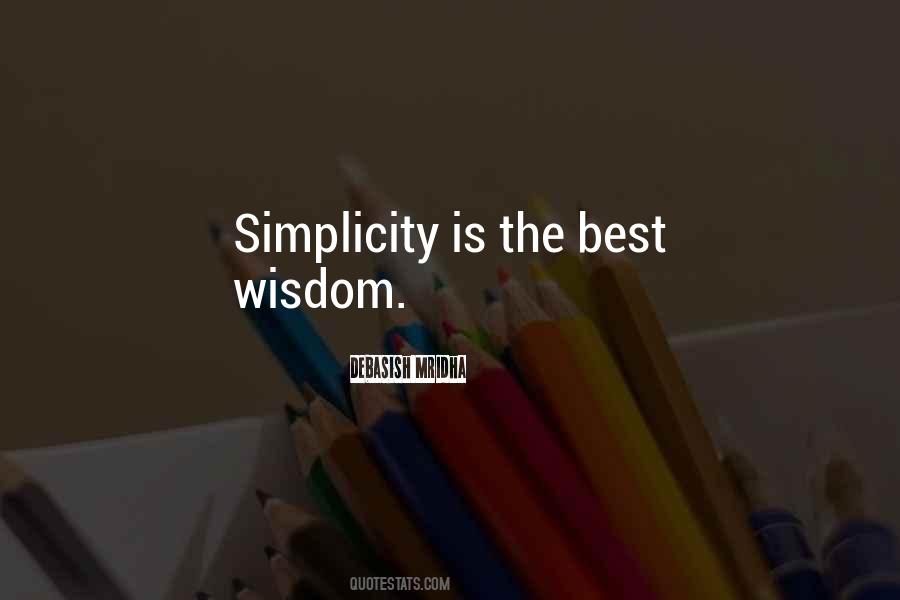 Life Simplicity Quotes #124871