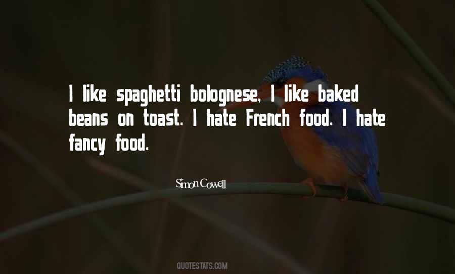 Quotes About Spaghetti Bolognese #78563