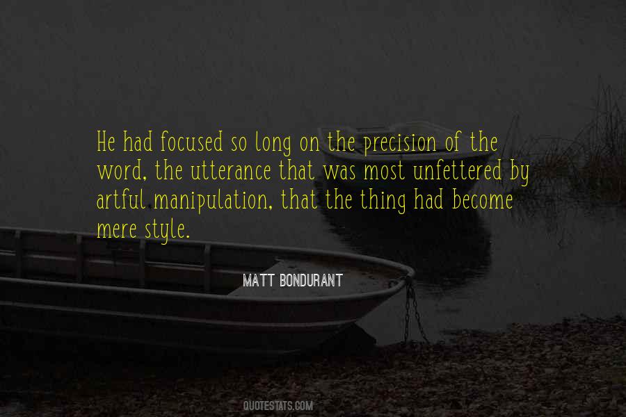 Quotes About Manipulation #1141107