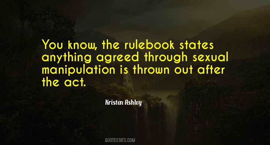 Quotes About Manipulation #836501
