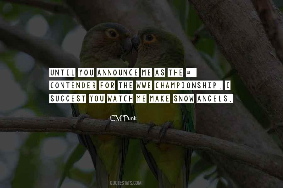 Quotes About The Contender #1241610